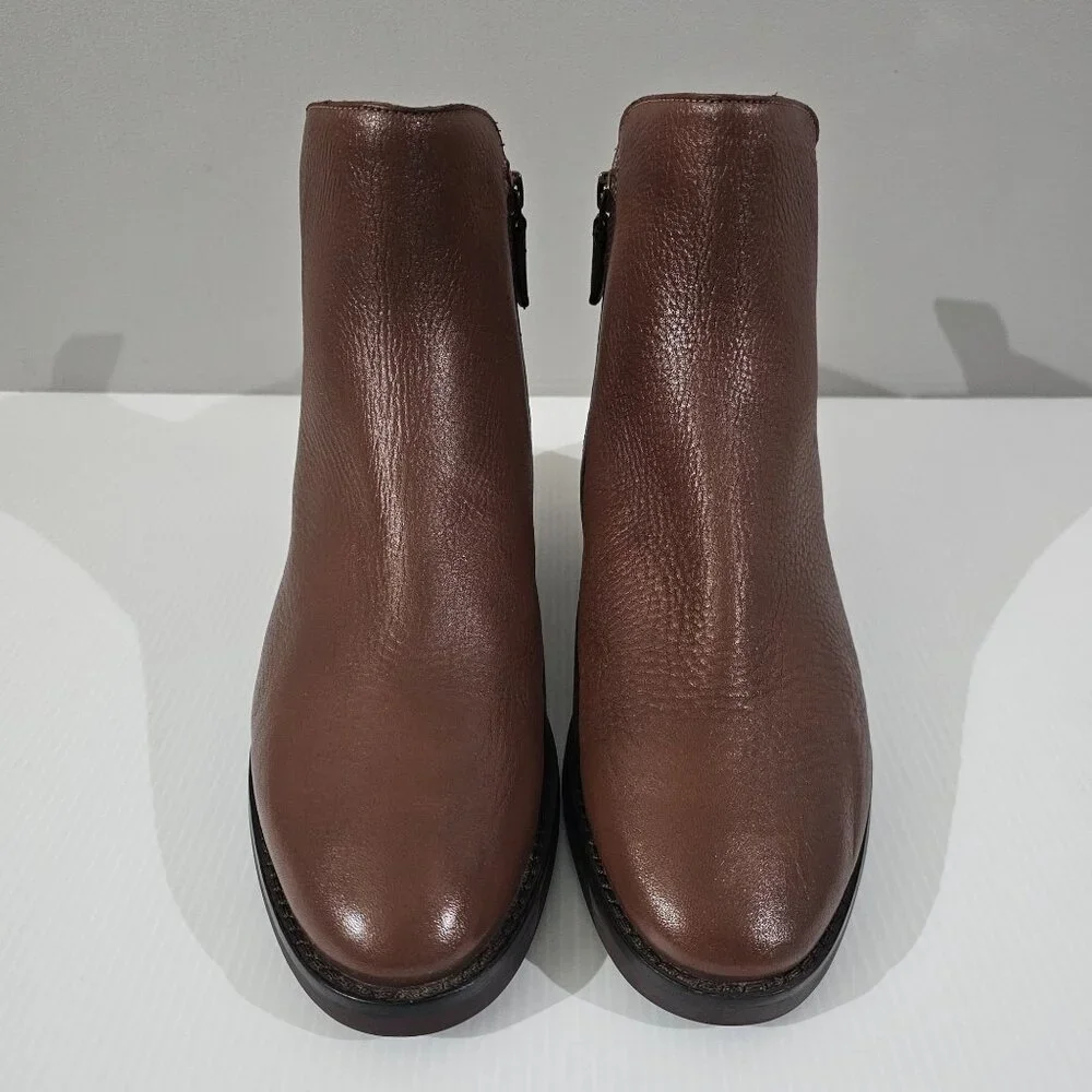 Cole Haan River Chelsea Ankle Bootie Sequoia Brown Leather Boot Size 9 - Picture 6 of 14